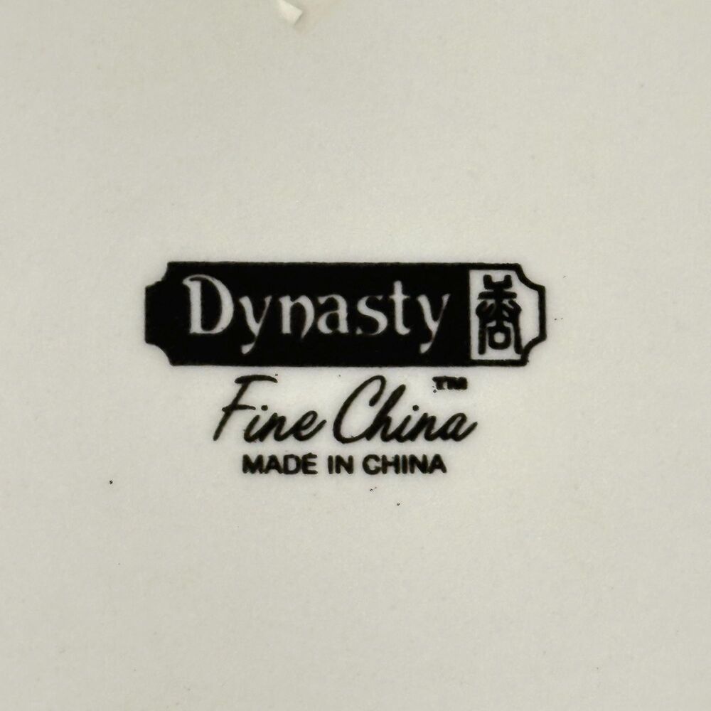 Dynasty Fine China Colleen 12 Piece Dinnerware Set 4 Dinner Bread Plates Bowls - Picture 14 of 16